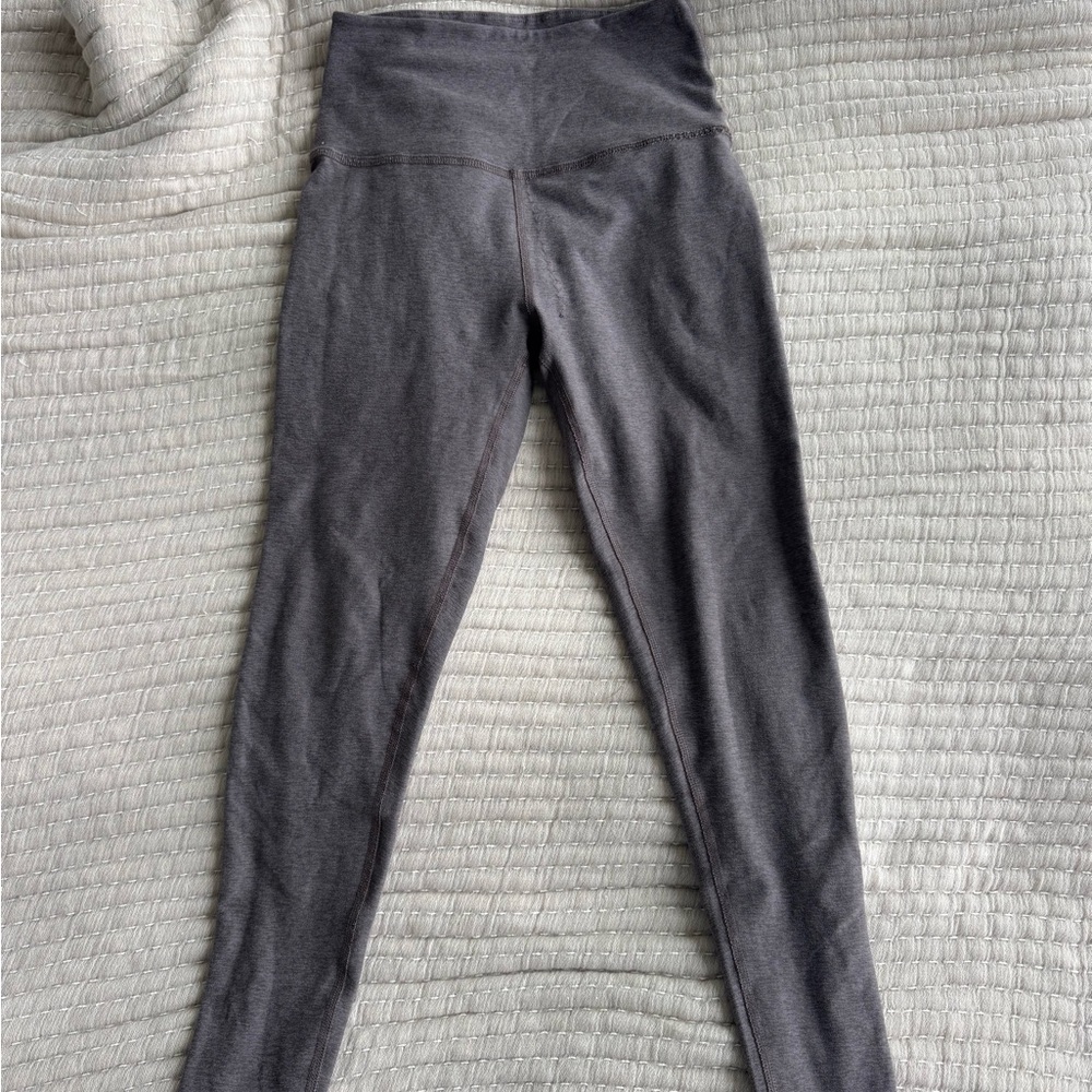 Beyond Yoga Spacedye Caught in the Midi High Waisted Leggings Soft Umber Heather